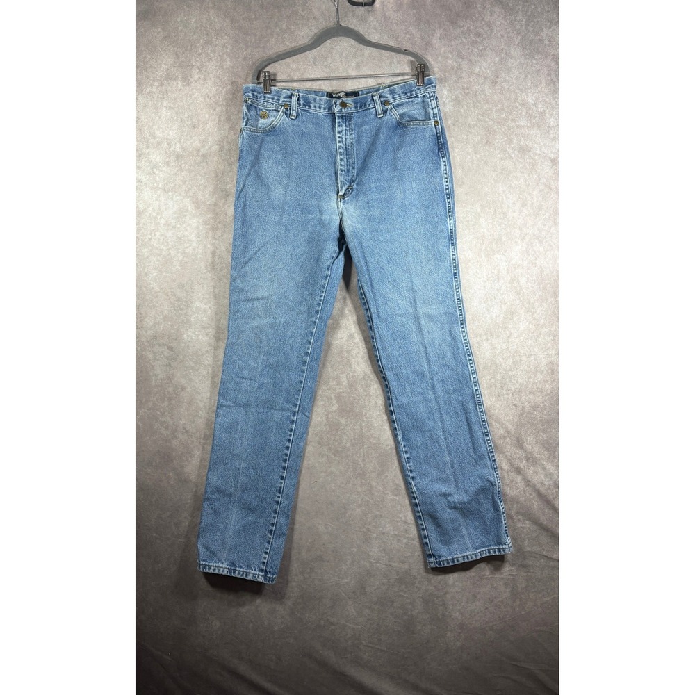 Wrangler Jeans Mens 38x36 Blue George Strait Collection Cowboy Cut Straight Leg